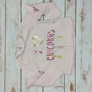 Mudpie I Love Unicorns Dolman Shirt 12-18M